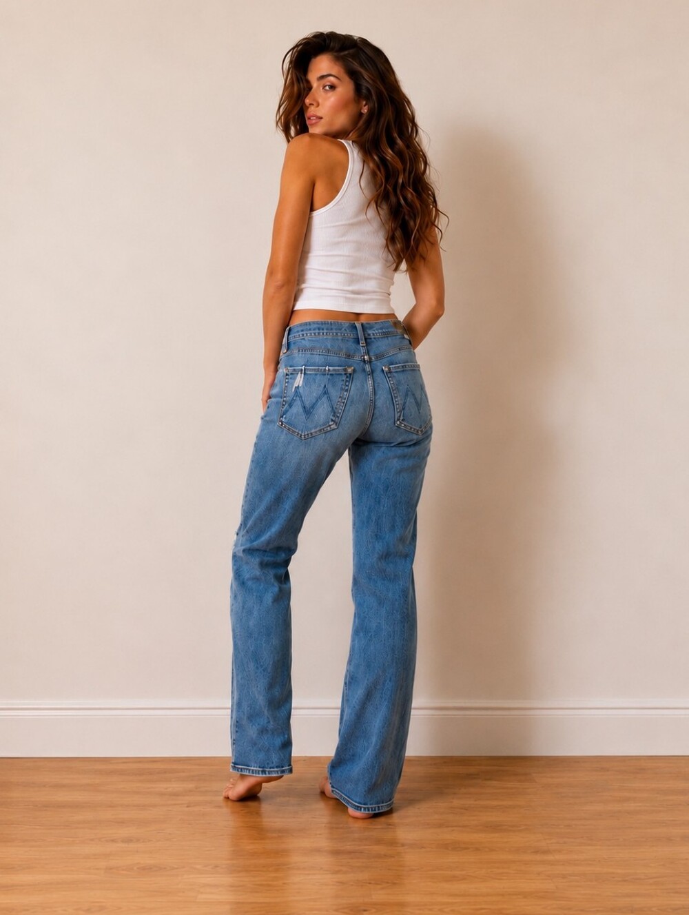 MOTHER The Tomcat Play Like A Pirate Jeans 29 Distressed Straight Crop Denim - Picture 2 of 14